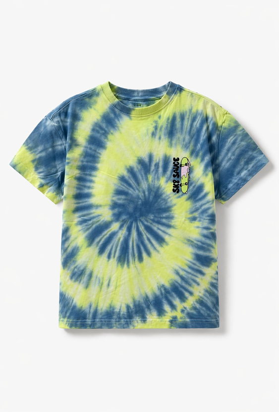 Koszulka oversize tie-dye dla chłopca