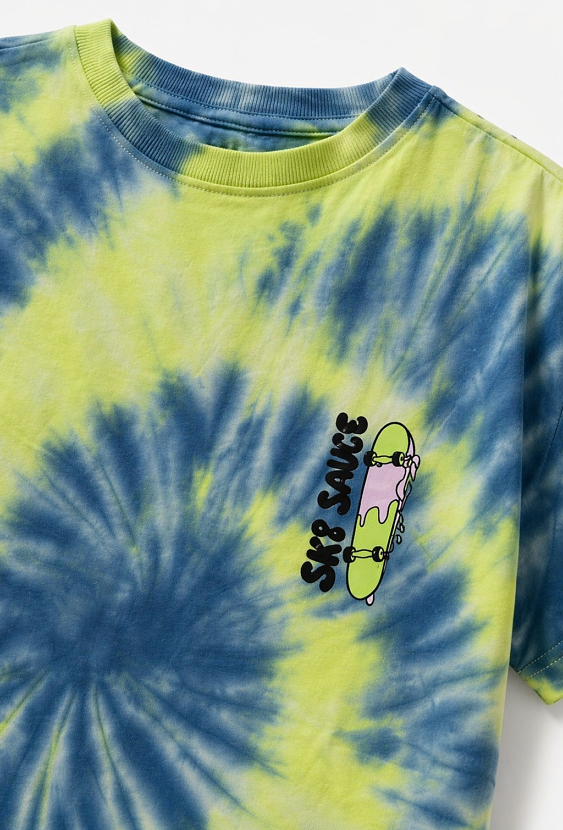 Koszulka oversize tie-dye dla chłopca