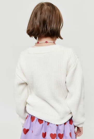 Rozpinany sweter dziewczęcy