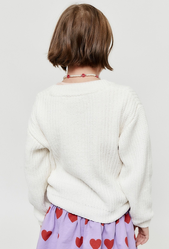 Rozpinany sweter dziewczęcy