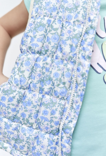 Pikowany bezrękawnik dla dziewczynki