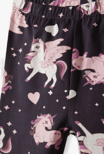 Legginsy w jednorożce dla dziewczynki - 5.10.15.