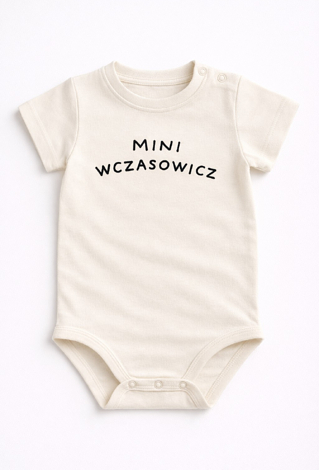 Body niemowlęce chłopięce z krótkim rękawem „MINI WCZASOWICZ”