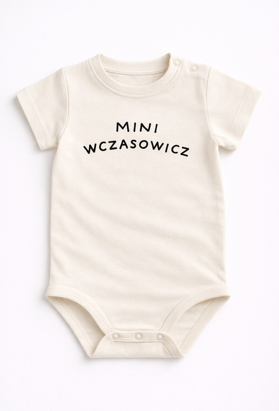 Body niemowlęce chłopięce z krótkim rękawem „MINI WCZASOWICZ”