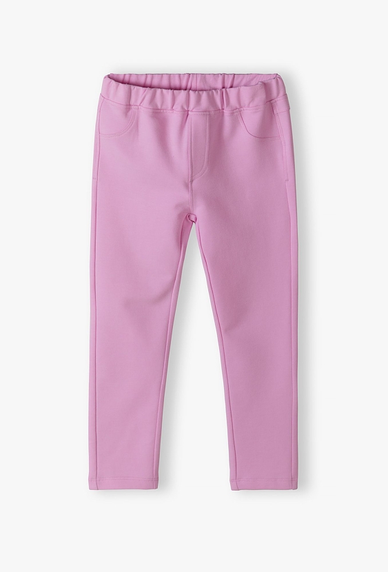 Różowe spodnie dziewczęce - tregginsy 5.10.15.