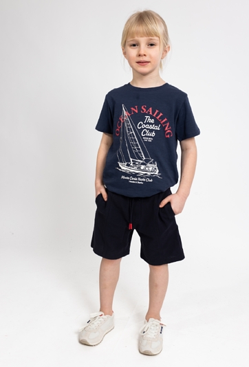 Chłopięce szorty dzianinowe o eleganckim kroju